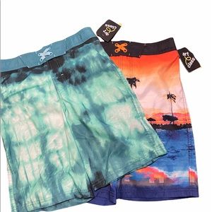 Pair of brand new w tags boys swim trunks sz 12